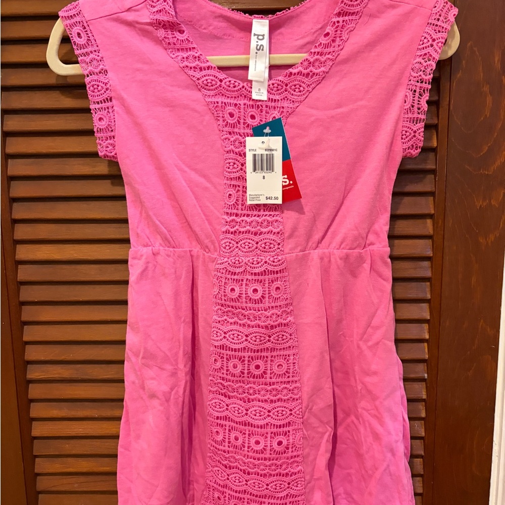 Aeropostale Pink Lace Casual Dress for Kids